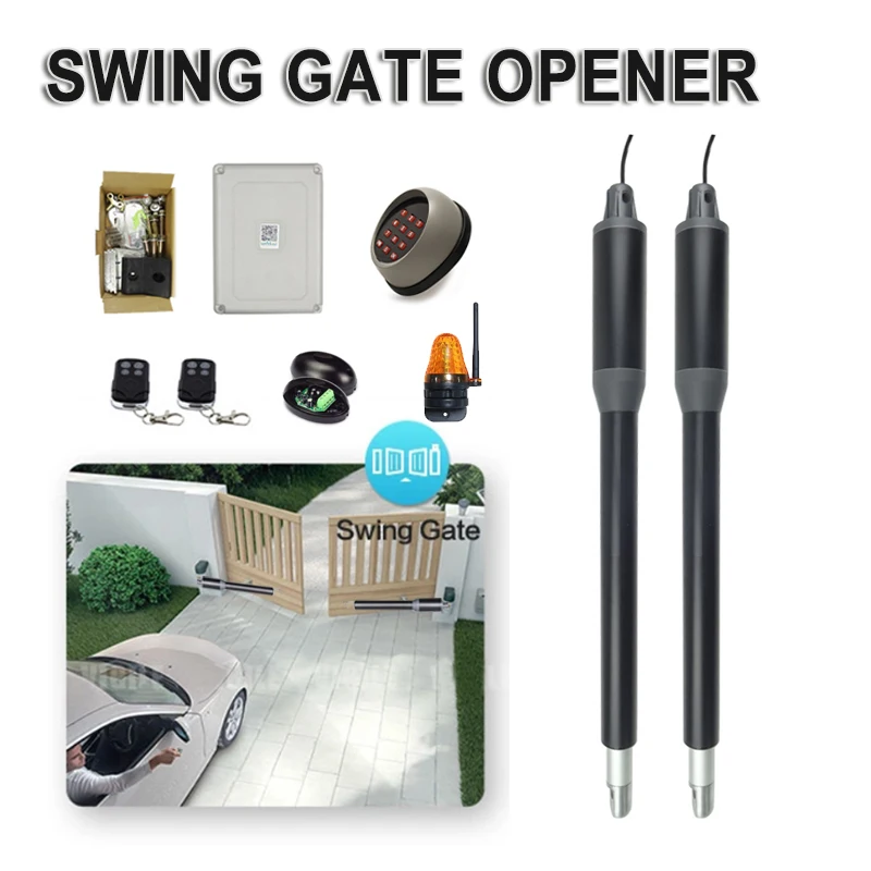 Automatic Gate Opener kits for Light Duty Double Swing Gates Up to 12 Feet Long or 300 kg
Automatic Gate Opener kits for Light Duty Double Swing Gates Up to 12 Feet Long or 300 kg