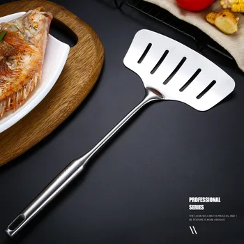 Cooking Utensils Kitchenware Stainless Steel Fish Turner Wooden Handle Steak Shovel Meat Spatula Restaurant Kitchen
Cooking Utensils Kitchenware Stainless Steel Fish Turner Wooden Handle Steak Shovel Meat Spatula Restaurant Kitchen