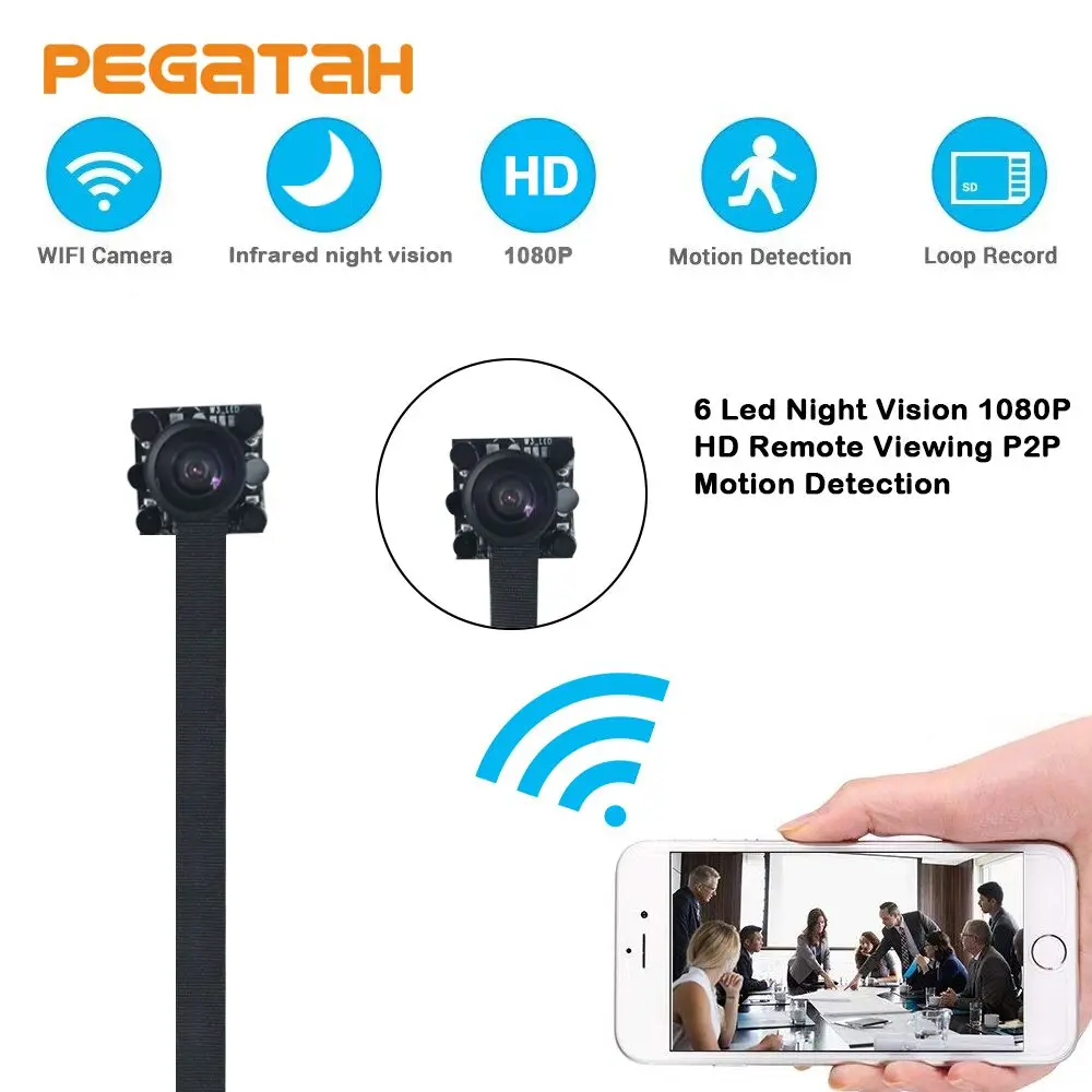 New HD 1080P mini WIFI Network Camera P2P Mini Camera DIY Wireless Camera Module Motion Alarm e-mail remote control recordi
New HD 1080P mini WIFI Network Camera P2P Mini Camera DIY Wireless Camera Module Motion Alarm e-mail remote control recordi