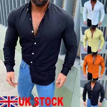2019 Men Summer Linen Slim Fit Long Sleeve V Neck Casual Tops Shirts Blouse Tops Male Clothing mens shirts fashion camiseta
2019 Men Summer Linen Slim Fit Long Sleeve V Neck Casual Tops Shirts Blouse Tops Male Clothing mens shirts fashion camiseta