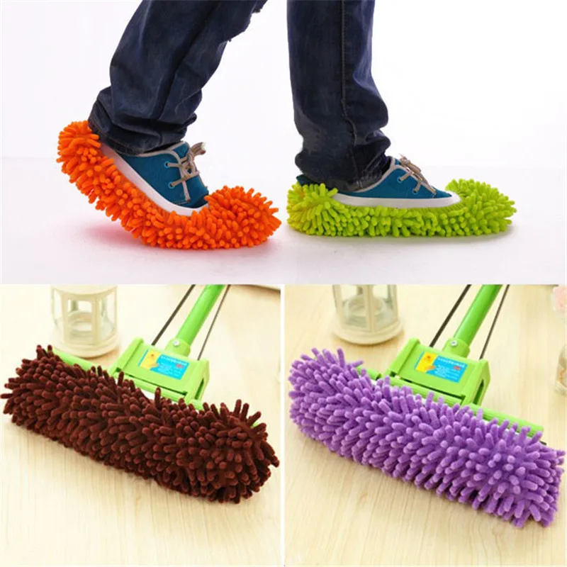 WHISM A pair of Mop Slipper Microfiber Lazy House Floor Dust Washable Cleaning Mop Shoe Cover for Home Cleaning Tools
WHISM A pair of Mop Slipper Microfiber Lazy House Floor Dust Washable Cleaning Mop Shoe Cover for Home Cleaning Tools