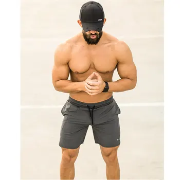 Mens Slim fit cotton shorts Fashion Casual gyms fitness Bodybuilding Sportswear short pants breathable quick-drying Sweatpants 
Mens Slim fit cotton shorts Fashion Casual gyms fitness Bodybuilding Sportswear short pants breathable quick-drying Sweatpants