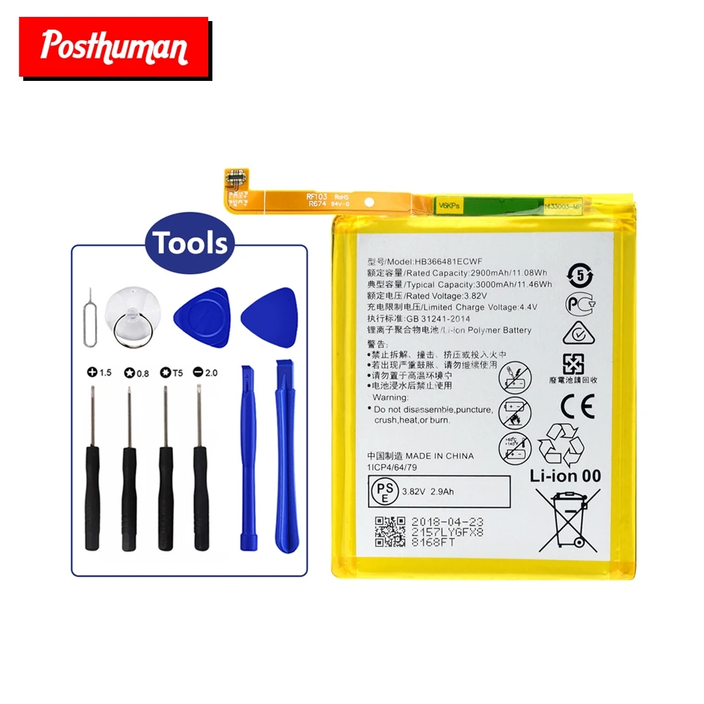 Lithium HB366481ECWF Battery For Huawei P9 P10 P20 Lite G9 Honor 5C 8 + Tools Rechargeable Lipo Li-Po Lithium Li-polymer battery
Lithium HB366481ECWF Battery For Huawei P9 P10 P20 Lite G9 Honor 5C 8 + Tools Rechargeable Lipo Li-Po Lithium Li-polymer battery