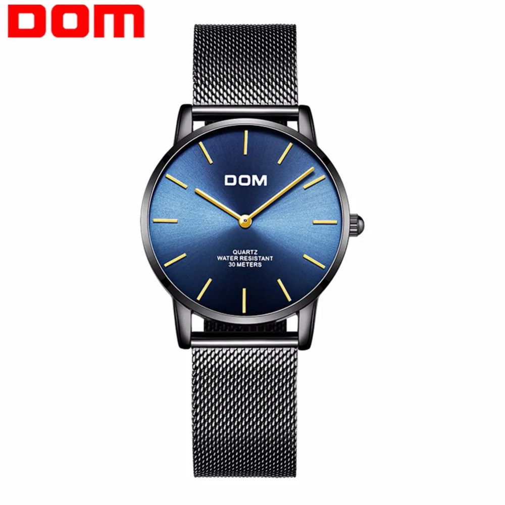 DOM Ladies Fashion Watches Top Brand Luxury Women Watch Waterproof Steel Quartz Wrist Watch Blue Dial for Women G-36BK-2MT
DOM Ladies Fashion Watches Top Brand Luxury Women Watch Waterproof Steel Quartz Wrist Watch Blue Dial for Women G-36BK-2MT