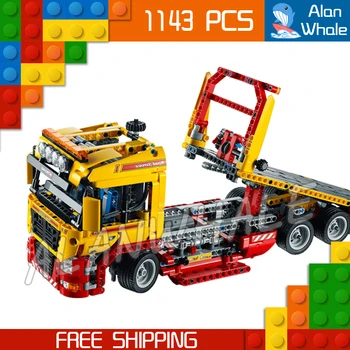 1143pcs 2in1 Techinic Electric Flatbed Truck 20021 DIY Model Building Kit Blocks Transport Car Carrier Toys Compatible with Lago
1143pcs 2in1 Techinic Electric Flatbed Truck 20021 DIY Model Building Kit Blocks Transport Car Carrier Toys Compatible with Lago
