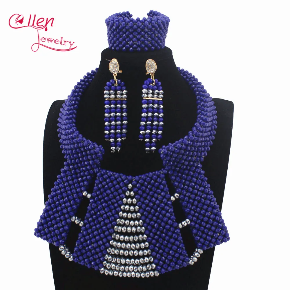 African Beads Jewelry Set Crystal Necklace Nigerian Wedding W13957 | Украшения и аксессуары