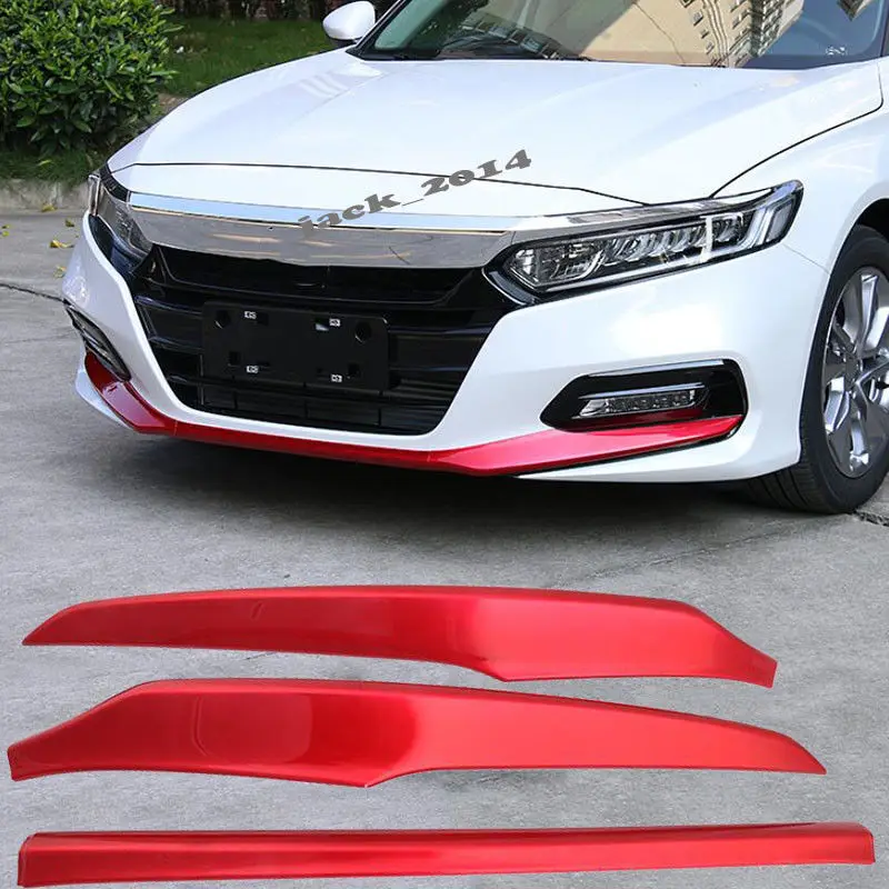 ABS red Front Bumper Lip Protect Cover Trim 3pcs/set Fit for Honda Accord 2018 10th
ABS red Front Bumper Lip Protect Cover Trim 3pcs/set Fit for Honda Accord 2018 10th