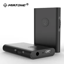 2-in-1 Stereo Wireless Bluetooth Receiver 3.5mm Jack Bluetooth Audio Music Transmitter Adapter APTX for TV Car Speaker Headphone(China)