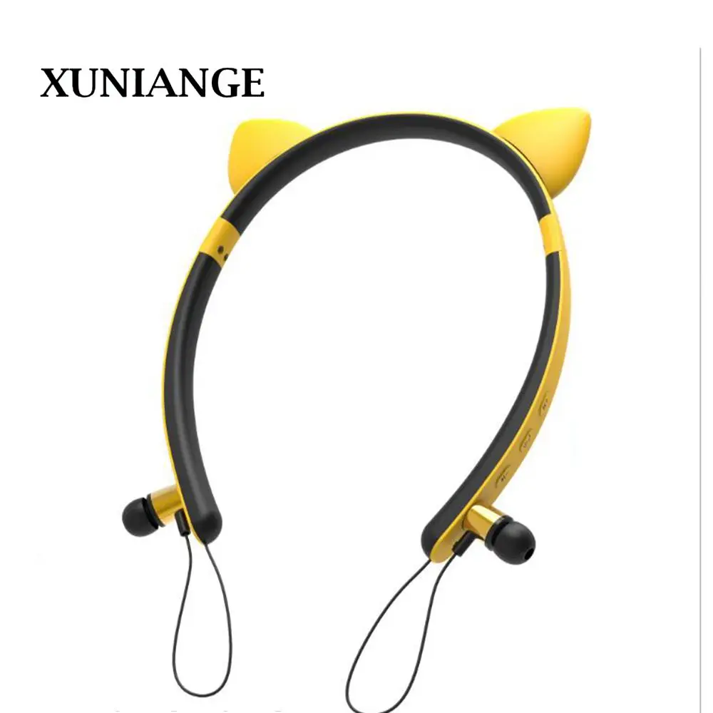 XUNIANG new dynamic temperature cat ear light bluetooth headset with microphone color fashion subwoofer stereo earphone
XUNIANG new dynamic temperature cat ear light bluetooth headset with microphone color fashion subwoofer stereo earphone
