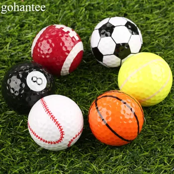 gohantee Novelty Creative Rubber Golf Balls 6 kinds of Pattern Golf Game Balls Similar Rugby Football Sports Champion Golf Balls
gohantee Novelty Creative Rubber Golf Balls 6 kinds of Pattern Golf Game Balls Similar Rugby Football Sports Champion Golf Balls