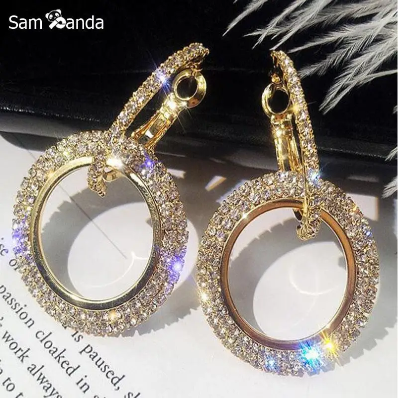 Earrings For Women 2019 Korean Earrings Big Statement Drop Earrings Gold Silver Crystal Dangle Earrings Wedding Fashion Jewelry
Earrings For Women 2019 Korean Earrings Big Statement Drop Earrings Gold Silver Crystal Dangle Earrings Wedding Fashion Jewelry
