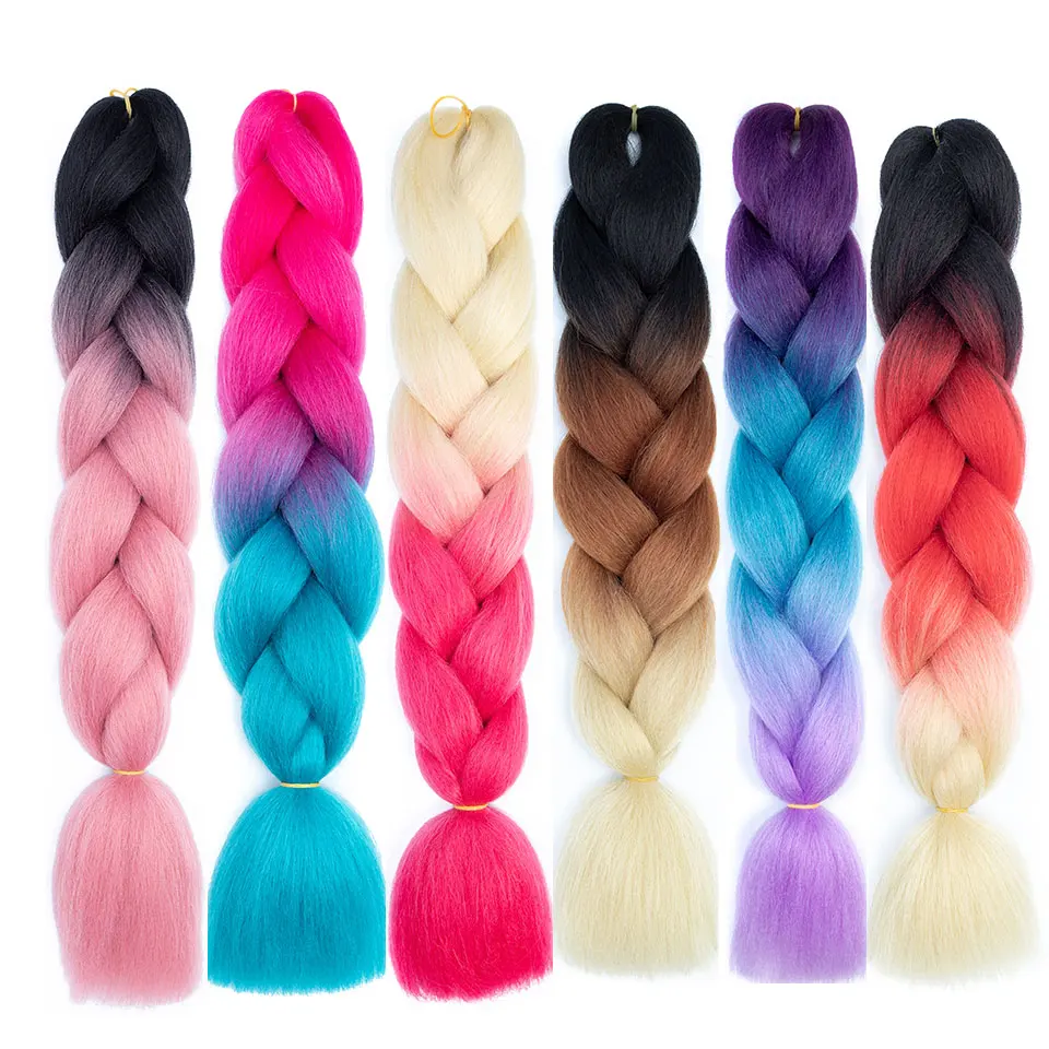 MoKoGoddess Ombre Jumbo Braids Braiding Hair Extensions 24 Inch 100g/pc Synthetic Crochet Hair For Braid
MoKoGoddess Ombre Jumbo Braids Braiding Hair Extensions 24 Inch 100g/pc Synthetic Crochet Hair For Braid