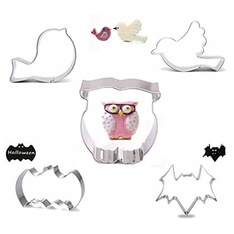 New Halloween Spider Bat Ghost Shape Fondant Cookie Mold Cutter Cake Decor Tool Stainless Steel Xmas Tool Cortadores De Fondant
New Halloween Spider Bat Ghost Shape Fondant Cookie Mold Cutter Cake Decor Tool Stainless Steel Xmas Tool Cortadores De Fondant