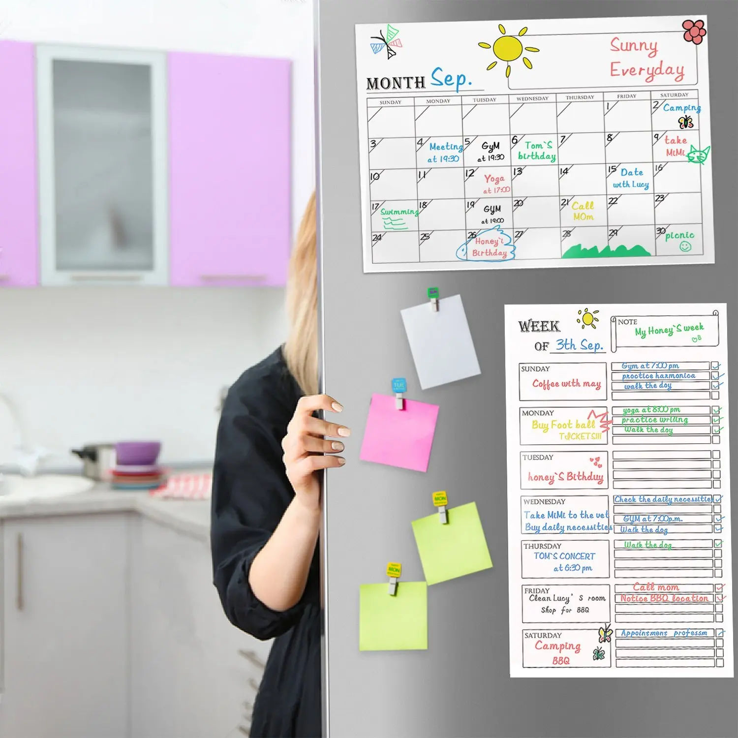 Bedroom office Calendar Monthly Weekly Planner Note Wall Art Sticker Hangable Weekend small plan 42x30cm
Bedroom office Calendar Monthly Weekly Planner Note Wall Art Sticker Hangable Weekend small plan 42x30cm