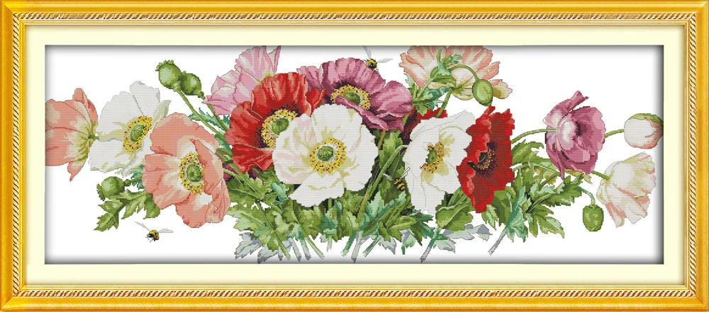 Poppies (7) cross stitch kit poppy flowers plant DMC color thread 14ct 11ct count print canvas stitches embroidery handmade
Poppies (7) cross stitch kit poppy flowers plant DMC color thread 14ct 11ct count print canvas stitches embroidery handmade