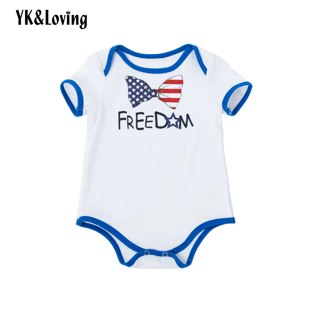 YK&Loving Newborn Baby Rompers American Independence Day Style Baby Boy Girl Clothing Sets Short Sleeve Cotton Warm White Romper
YK&Loving Newborn Baby Rompers American Independence Day Style Baby Boy Girl Clothing Sets Short Sleeve Cotton Warm White Romper