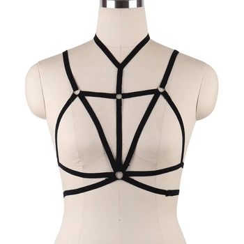 Womens Adjustable Fetish Burlesque Corset Gothic Festival Body Harness Punk Rave Wear Bondage Cage Bra Harajuku Neck Bralette
Womens Adjustable Fetish Burlesque Corset Gothic Festival Body Harness Punk Rave Wear Bondage Cage Bra Harajuku Neck Bralette