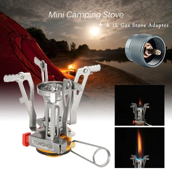 / TOMSHOO Outdoor Mini Foldable Camping Stove + 1L Stove Adapter Backpack Canister Stove Burners Picnic Cooking Stove Connector
/ TOMSHOO Outdoor Mini Foldable Camping Stove + 1L Stove Adapter Backpack Canister Stove Burners Picnic Cooking Stove Connector