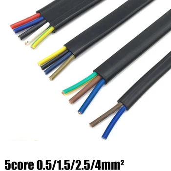 Flat power cord elevator cable TVVB 5core automatic door lift soft accompanying cable driving suspension line copper
Flat power cord elevator cable TVVB 5core automatic door lift soft accompanying cable driving suspension line copper