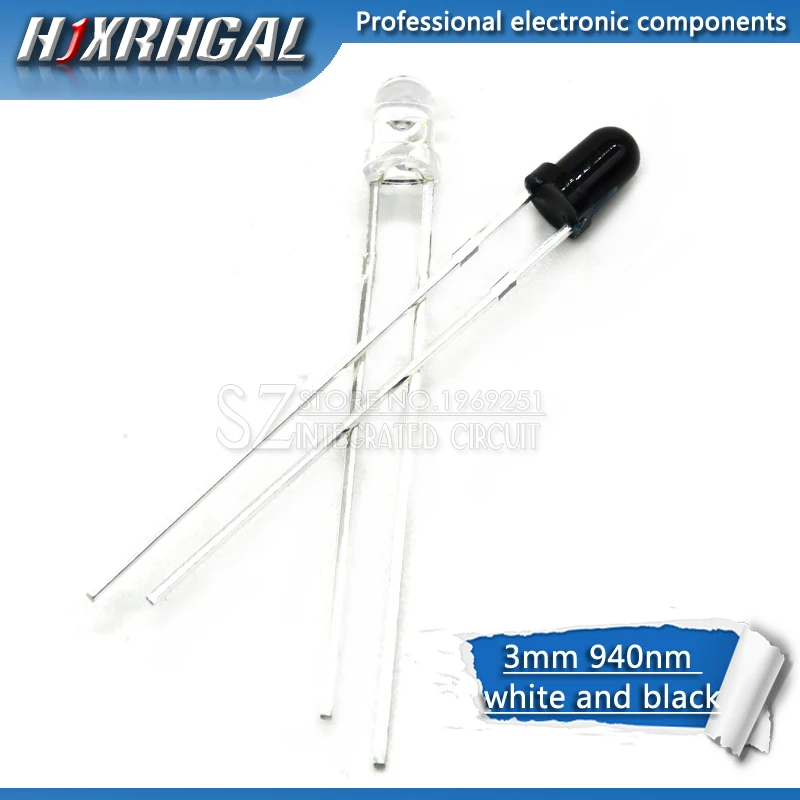 50pairs 3mm 940nm LEDs infrared emitter and IR receiver diodes EACH 50PCS new and original hjxrhgal
50pairs 3mm 940nm LEDs infrared emitter and IR receiver diodes EACH 50PCS new and original hjxrhgal