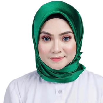 90*90cm Solid Color Women's Square Silky Scarf Soft Large Satin Silk Muslim Hijab Head Scarves Candy Color Ladies Headbands Wrap
90*90cm Solid Color Women's Square Silky Scarf Soft Large Satin Silk Muslim Hijab Head Scarves Candy Color Ladies Headbands Wrap