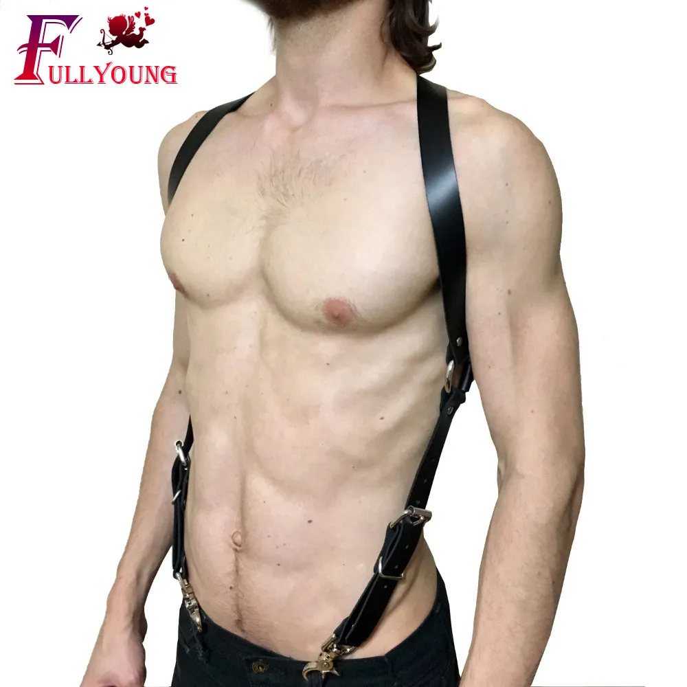 Fullyoung Leather Harness PU Leather Men Punk Body Strap Adjustable Punk Goth Body Chest Straps Suspenders Belt
Fullyoung Leather Harness PU Leather Men Punk Body Strap Adjustable Punk Goth Body Chest Straps Suspenders Belt