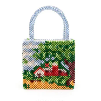 Bead Mixed Pearl Combination Landscape House Bag Hand-woven Pearl Handbag Net Red Fashion New Bag
Bead Mixed Pearl Combination Landscape House Bag Hand-woven Pearl Handbag Net Red Fashion New Bag