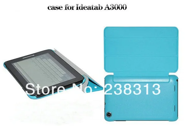 

Slim Lightweight 3-Folder PC + PU Leather Cover Case Folio Stand Funda For Lenovo IdeaTab LePad A3000 A3000-H 7" 7 inch Tablet