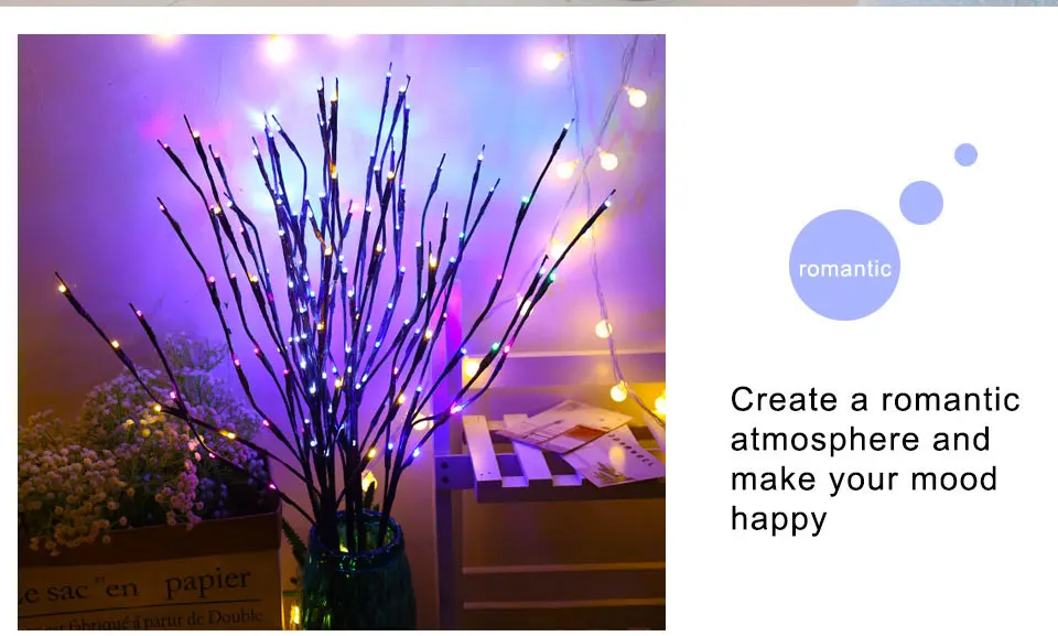 20 LEDs Table Decor Twig Lights 5 Colors (7)