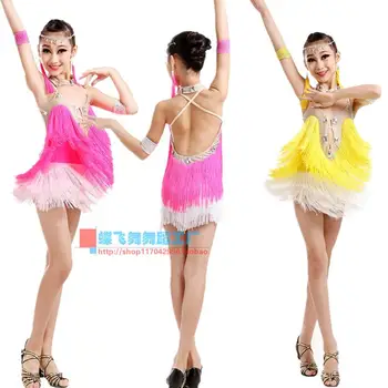 Adult Child Latin dance costume senio diamond tassel latin dance dress for women/child latin dance dresses S-4XL
Adult Child Latin dance costume senio diamond tassel latin dance dress for women/child latin dance dresses S-4XL