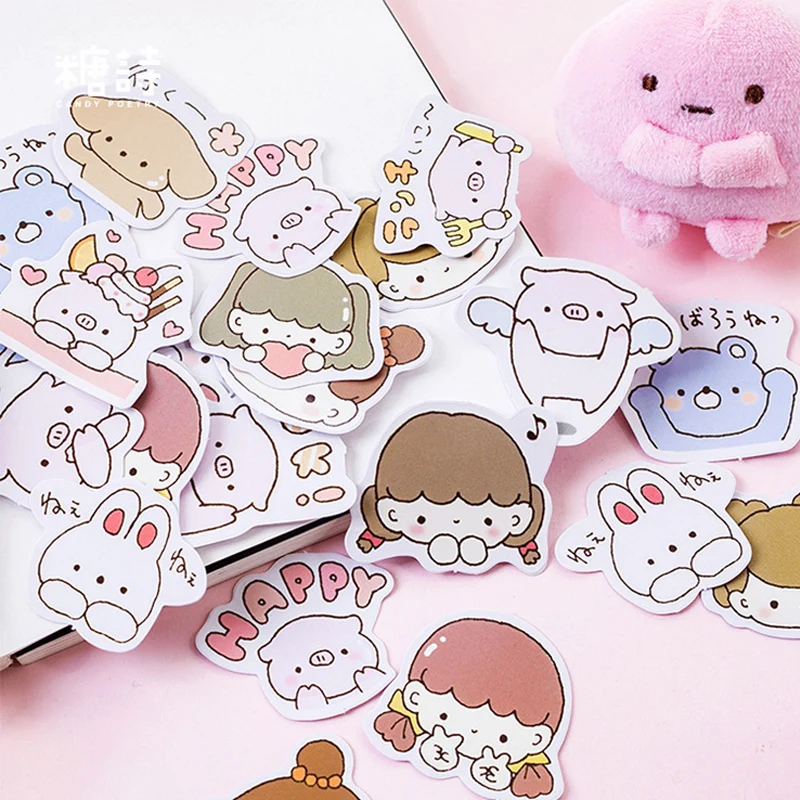 45 Pcs/Box Cute cartoon pink pig animal paper sticker package DIY diary decoration sticker album scrapbooking
45 Pcs/Box Cute cartoon pink pig animal paper sticker package DIY diary decoration sticker album scrapbooking