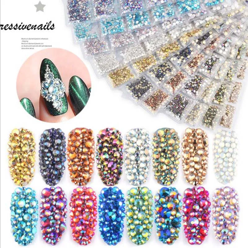 Mix Sizes Nail Crystal Clear AB Hotfix Flatback Rhinestones Nail Rhinestones For Nails 3D Nail Art Decorations
Mix Sizes Nail Crystal Clear AB Hotfix Flatback Rhinestones Nail Rhinestones For Nails 3D Nail Art Decorations
