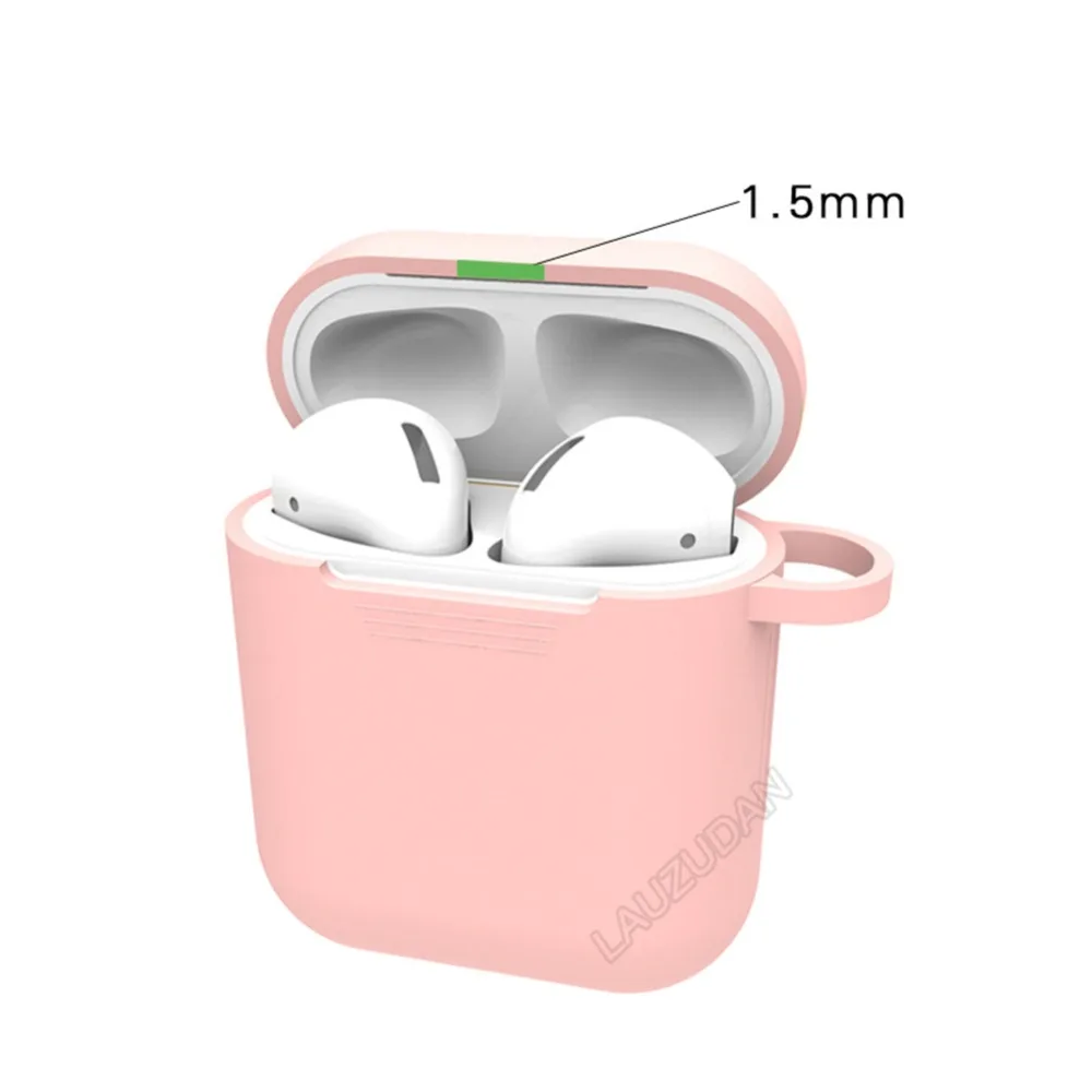 Mini Soft Silicone Case For Apple Airpods Shockproof Cover For Apple AirPods Wireless Earphone Cases for Air Pods Protector Case