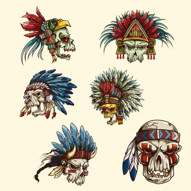 Indian Man Skull Punk Heat Transfers Sticker Iron on Patch for Clothing Transfer Stripe Patches Clothes Applique for T-shirt
Indian Man Skull Punk Heat Transfers Sticker Iron on Patch for Clothing Transfer Stripe Patches Clothes Applique for T-shirt
