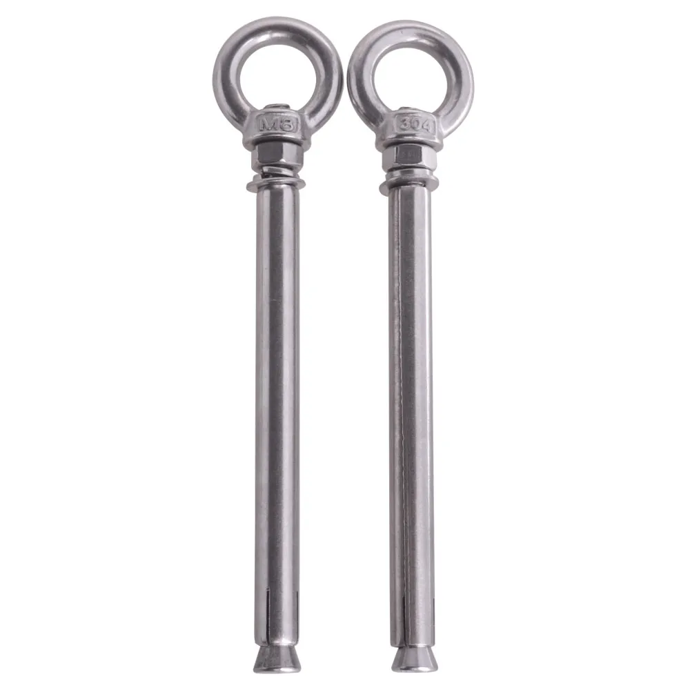 M8x150mm 304 Stainless Steel Ring Internal Expansion Lifting Expansion Eyebolt Pack of 2
M8x150mm 304 Stainless Steel Ring Internal Expansion Lifting Expansion Eyebolt Pack of 2