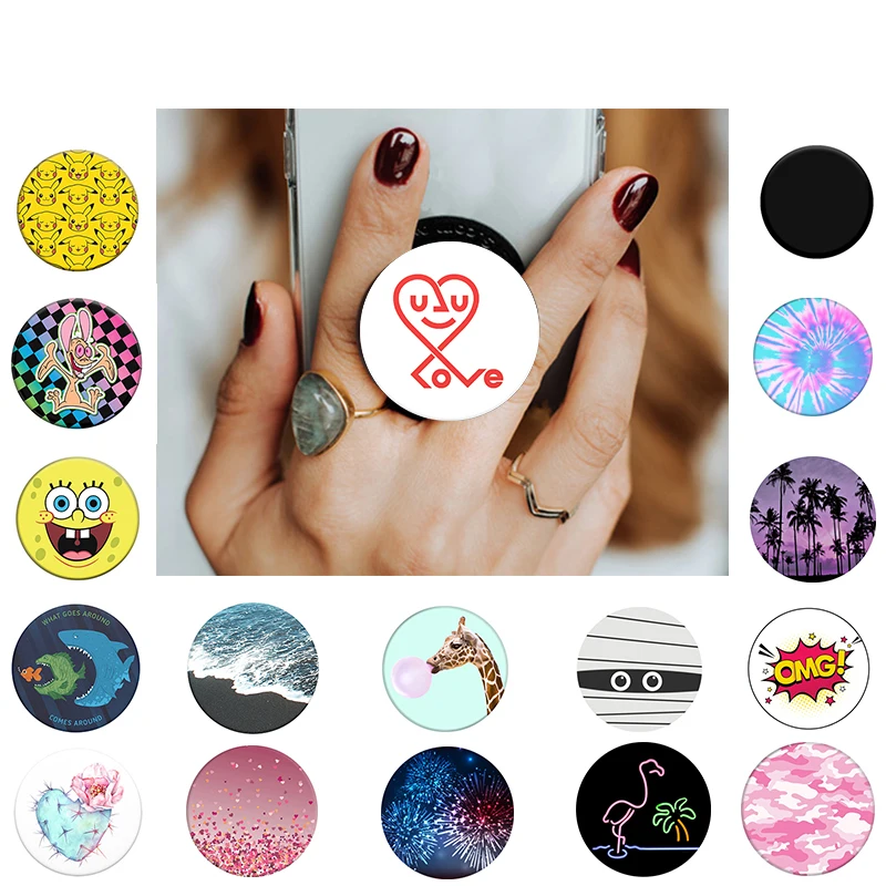 PopSoket mobile phone bracket Cute попсокет airbag Round Colored Drawing PopSocet Expanding Pocket Socket phone holder Stand
PopSoket mobile phone bracket Cute попсокет airbag Round Colored Drawing PopSocet Expanding Pocket Socket phone holder Stand