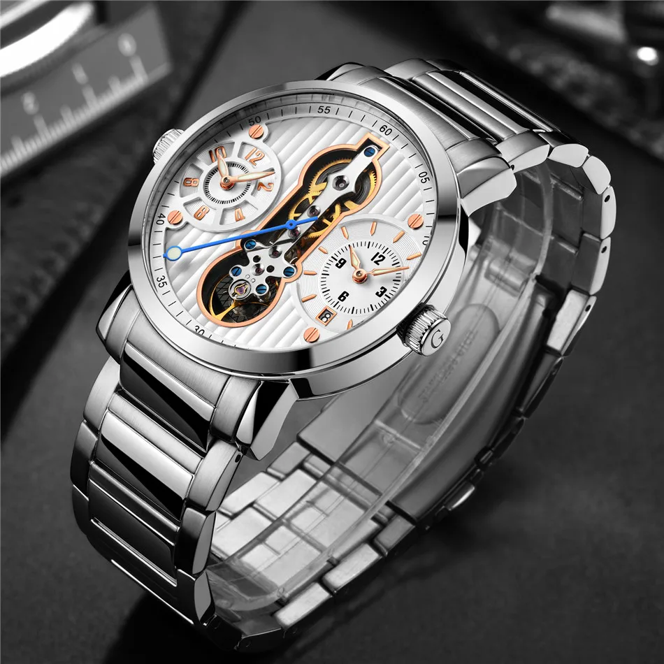 Tourbillon Men Watches Waterproof