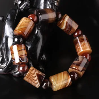 Natural Old Tibetan Agate Bucket Bead Bracelet Drop Shipping Amulet Jade Stone Bracelet For Women Men Jade Jewelry Gift
Natural Old Tibetan Agate Bucket Bead Bracelet Drop Shipping Amulet Jade Stone Bracelet For Women Men Jade Jewelry Gift
