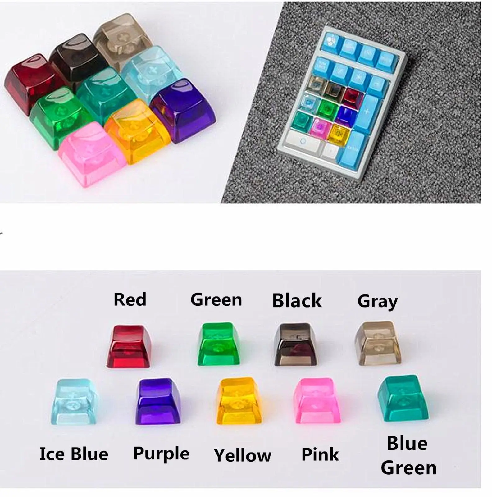Handmade SA Transparent Pure Resin Backlit Keycap Keycaps Key Cap for Cherry MX Mechanical Gaming Keyboard
Handmade SA Transparent Pure Resin Backlit Keycap Keycaps Key Cap for Cherry MX Mechanical Gaming Keyboard