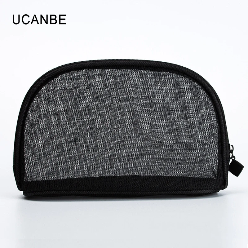 UCANBE Brand Black Nylon Zipper Makeup Bag Pro Transparent Storage Organizer Travel Bag Women Beauty Cosmetic Tools Set
UCANBE Brand Black Nylon Zipper Makeup Bag Pro Transparent Storage Organizer Travel Bag Women Beauty Cosmetic Tools Set