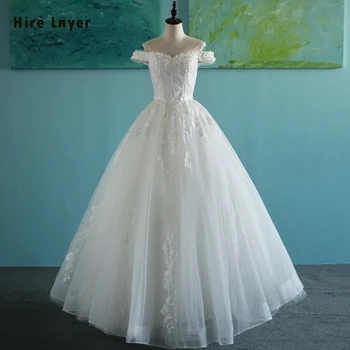HIRE LNYER Robe De Mariee Sweetheart Short Sleeve Lace Up None Train Beading Pearls Appliques Ball Gown Wedding Dresses China
HIRE LNYER Robe De Mariee Sweetheart Short Sleeve Lace Up None Train Beading Pearls Appliques Ball Gown Wedding Dresses China