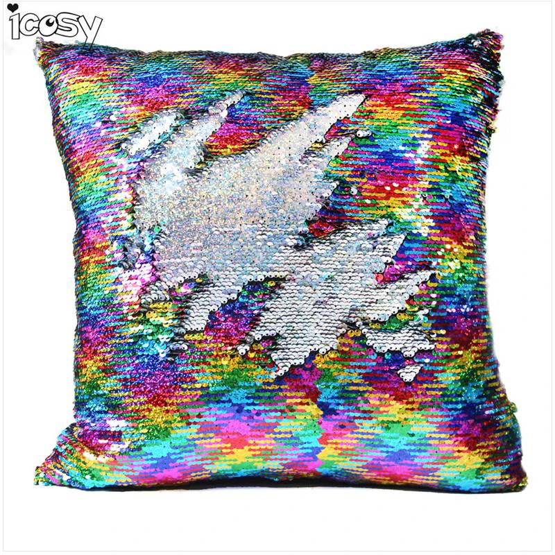 Decorative Cushion Covers Mermaid Pillow Case Cover Reversible Throw Pillow Pillowcases For Sofa Home Decor 10