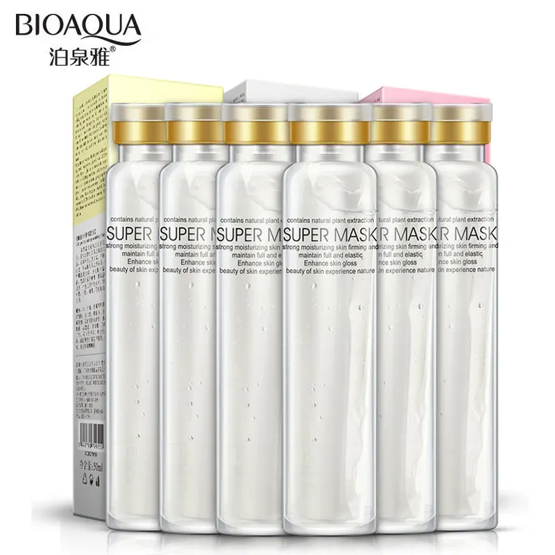 BIOAQUA маска с гиалуроновой кислотой уход за лицом отбеливание влажной In Vitro Спа для