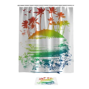 Beach Surfing In Hawaii Bathroom Mat With Shower Curtain Outside Rings Funny Cute Shower Curtain Sets With Rugs And Towels
Beach Surfing In Hawaii Bathroom Mat With Shower Curtain Outside Rings Funny Cute Shower Curtain Sets With Rugs And Towels