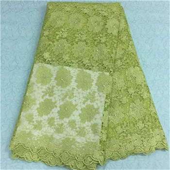 Elegant lemon green design african lace fabric with beads french net lace cloth for party dress BN12-3,5yards/pc
Elegant lemon green design african lace fabric with beads french net lace cloth for party dress BN12-3,5yards/pc
