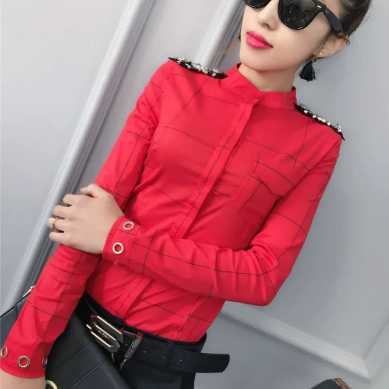 2019 Autumn england long sleeve epaulet cotton shirts women fashion plaid cotton shirts blouses women shoulder flash tops
2019 Autumn england long sleeve epaulet cotton shirts women fashion plaid cotton shirts blouses women shoulder flash tops