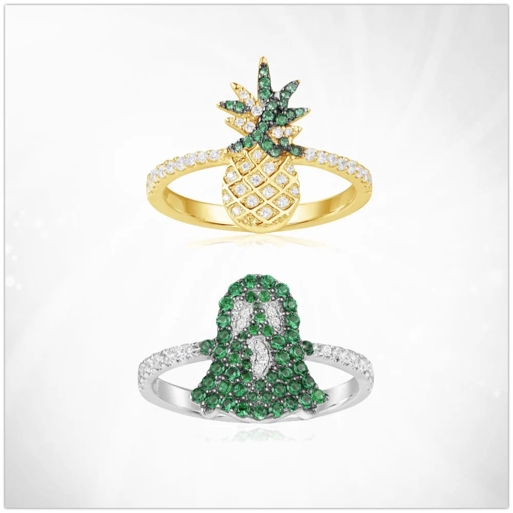 APMM1:1s925 sterling silver zircon high quality fruit pineapple shape ring fashion wild women's fresh European style
APMM1:1s925 sterling silver zircon high quality fruit pineapple shape ring fashion wild women's fresh European style