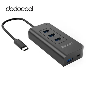 dodocool USB-C to 4-Port USB 3.0 Hub with USB Type-C Input Charging Port for Apple New MacBook Google ChromeBook Pixel MateBook
dodocool USB-C to 4-Port USB 3.0 Hub with USB Type-C Input Charging Port for Apple New MacBook Google ChromeBook Pixel MateBook