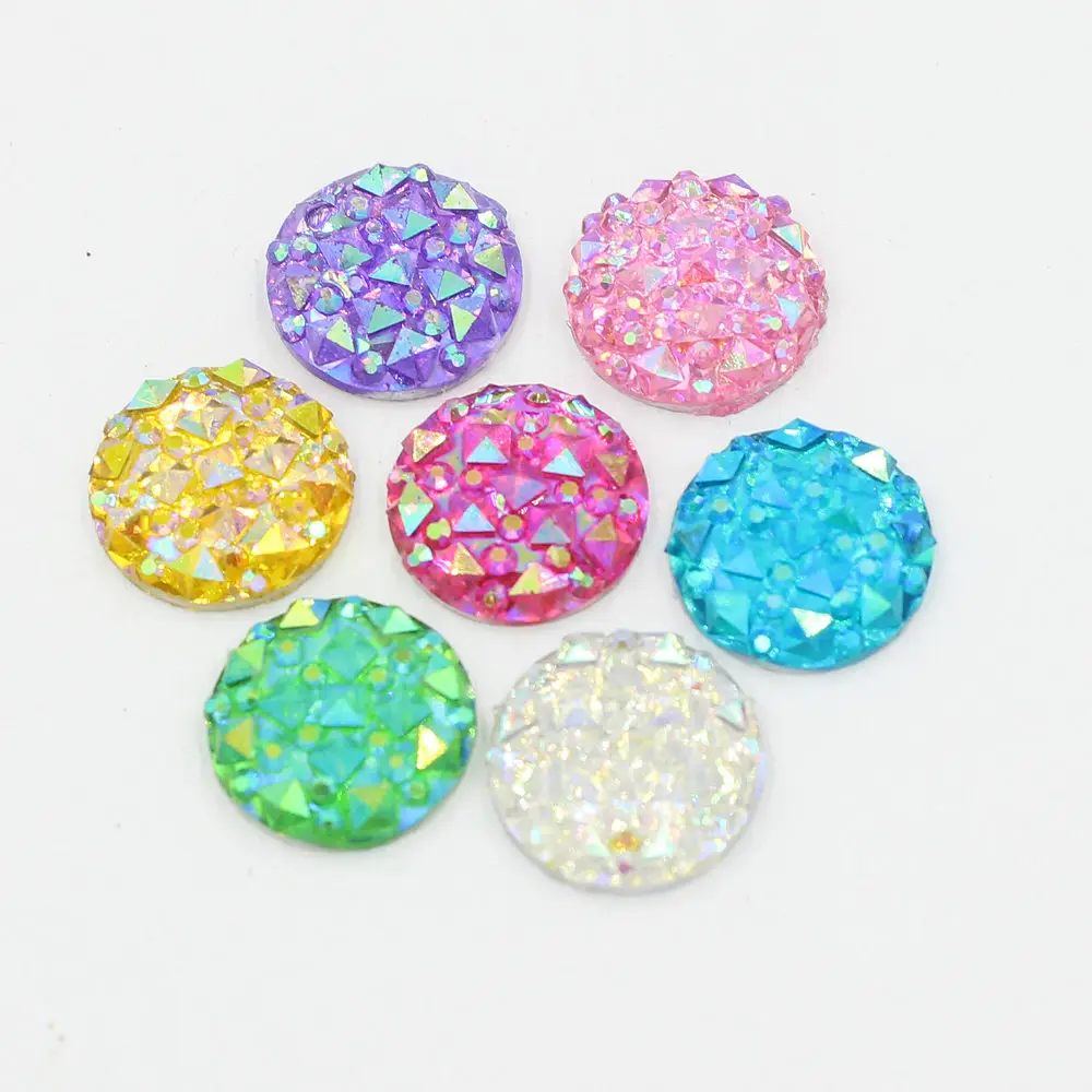 Big Discount!Multi 12mm 50pcs AB Color Flatback Resin Round Stone Beads Flatback Resin Rhinestone For DIY Wedding Decoration
Big Discount!Multi 12mm 50pcs AB Color Flatback Resin Round Stone Beads Flatback Resin Rhinestone For DIY Wedding Decoration
