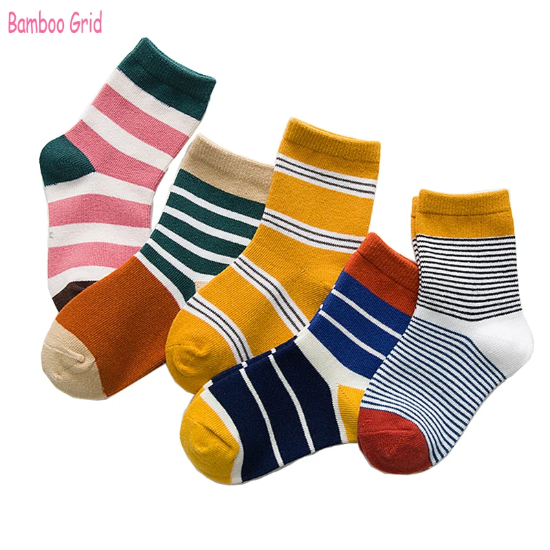 5 Pairs / Lot Autumn & Winter Beautiful Striped Fashion Kids Socks High Quality Cotton Striped Boy Girls Socks Children's Socks
5 Pairs / Lot Autumn & Winter Beautiful Striped Fashion Kids Socks High Quality Cotton Striped Boy Girls Socks Children's Socks